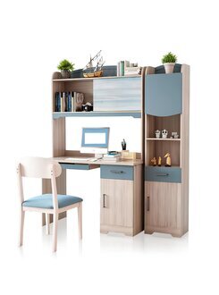 Exklusives schreibtisch Schlafzimmer Möbel Holz Beige/Blau Schreibtisch Sofort