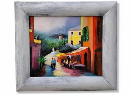 Original abstraktes Kunstwerk – mit hochwertigen Ölfarben auf edler Leinwand gefertigt Sofort