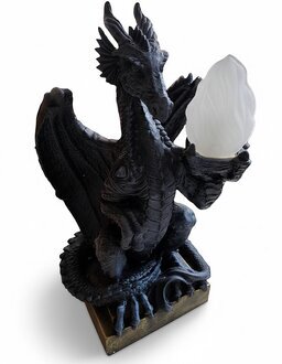 Design Gothik Stehleuchte Lampe Dekorative Stand Leuchte Leuchten Drachen Sofort