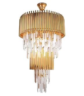 Luxus Kronleuchter Deckenleuchter Gold Deckenlampe Lüster Kristall XXL Sofort