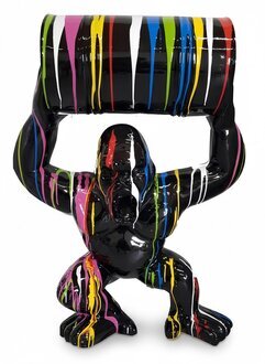 Designer Gorilla Figur Statue Moderne Figuren Statuen Dekoration Garten Sofort