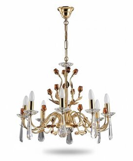 Edle Goldene Lüster Kronleuchtern Deckenpendel Moderne Deckenlampe Sofort