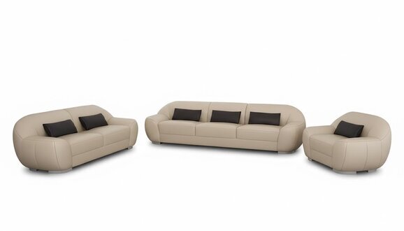 Sofagarnitur Sofa Couch Polster Leder Sitz Komplett Sofas Set 3+2+1 Sofort