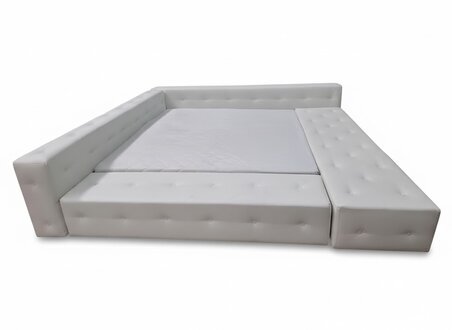 Chesterfield Echtleder Bett Doppelbett 180x200 cm Polsterbett Neu Sofort