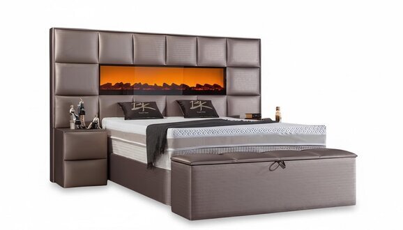 Betten Doppel Bettrahmen Design Möbel Bett Doppelbetten Kamin Deko Sofort