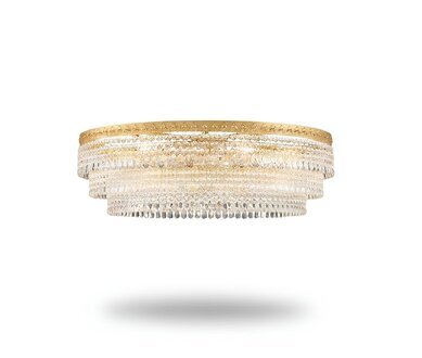 Luxus Lüster Deckenleuchter Gold Kronleuchter Deckenlampe Kristall Art Sofort