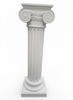 Elegante Kolumne mit Ablage – für Blumen und Wohnaccessoires Sofort