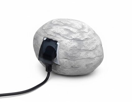 Stein für Steckdose Außen Steckdoesen Dekoration Deko Garten Terrasse Sofort