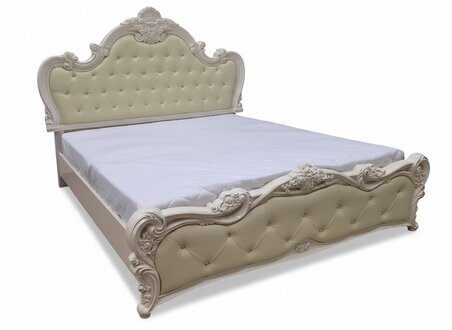 Massives Holzbett in stilvollem Design gefertigt aus Materialien höchster Qualität Sofort