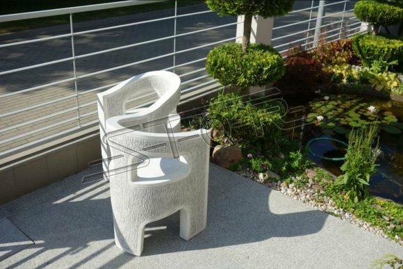 Antik Stil Stein Sessel Bank Stuhl Garten Terrase Edler Design Thron Neu