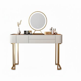 Designer-Schminktisch in elegantem Weiß mit praktischem Stauraum Sofort