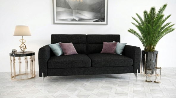 Sofas Couches Elegantes Design Luxus Samt Stoff Sofa Couch Polsterung 2 Sitzer