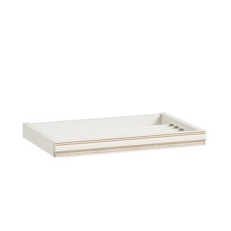 Klassischer Hosenauszug Schrankauszug Holz Optik Weiß Gold Sofort