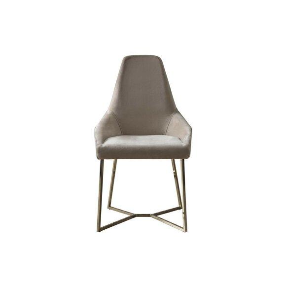 Lehnstuhl Esszimmerstuhl Luxus Beige Lehnstuhl Stuhl Stühle Modern Design Möbel
