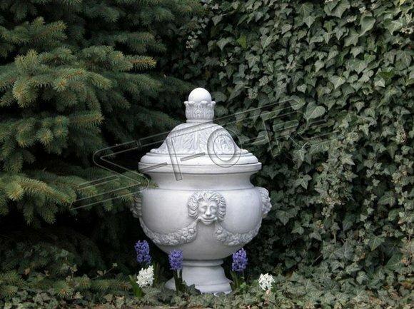 Design Blumentopf Top Pflanz Kübel Gefäß Töpfe Figur Gesicht Skulptur
