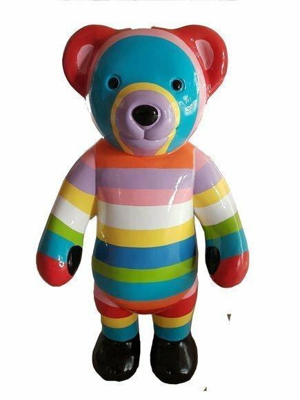 Moderne Dekoration Deko Figur Statue Skulptur Abstrakt 40 cm Teddy Bär