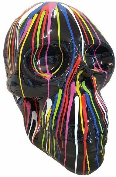 Moderne Dekoration Deko Figur Statue Skulptur Abstrakt 58 cm Totenkopf