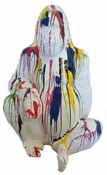 Handarbeit Abstrakte Figur Statue Design Bunte Statuen Skulptur 110cm