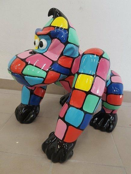 Moderne Dekoration Haus Garten Deko Figur Statue Skulptur Gorilla Abstrakt