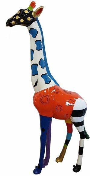 Dekoration Figur Statue Skulptur 205cm Figuren Statuen Skulpturen Abstrakte