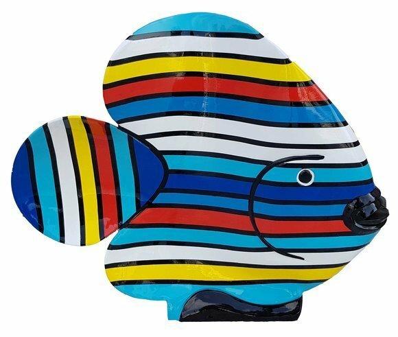 Moderne Dekoration Haus Garten Deko Figur Statue Skulptur Abstrakt Fisch