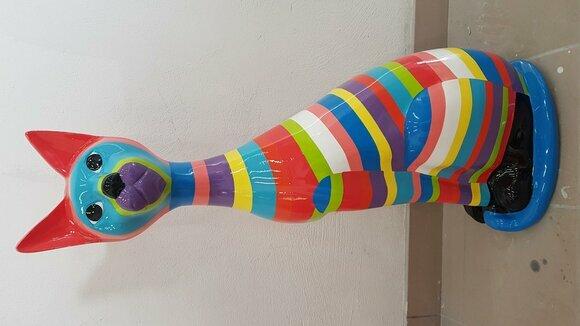 Handarbeit Abstrakte Figur Statue Design Bunte Statuen Skulptur 98cm