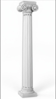 211cm Antike Säule Säulen Stein Skulptur Statue Römischer Garten Stil