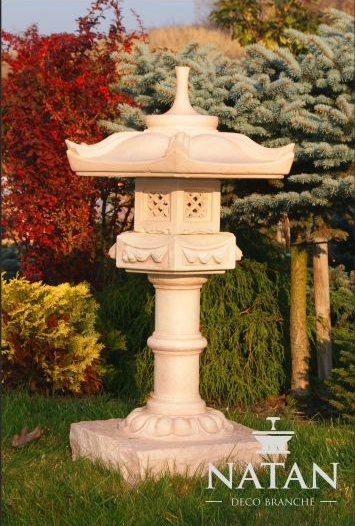 Lampe Außenleuchte Garten Terrassen Stein Skulptur Leuchte Beleuchtung