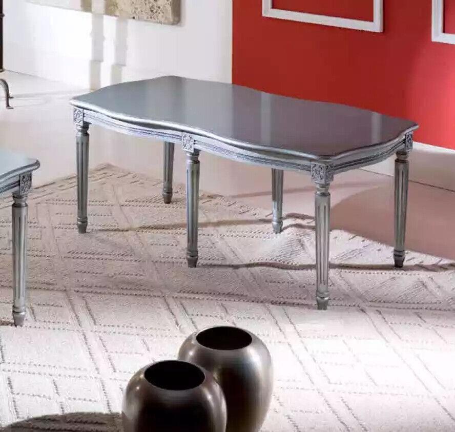 Designer Couchtisch Polster Grau Tisch Wohnzimmer Tische Couchtische
