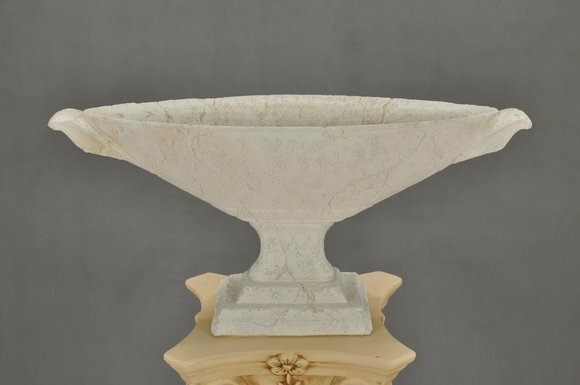 Schale Design XXL Obst Schale Dekoration Tisch Vase Klassischer Marmor