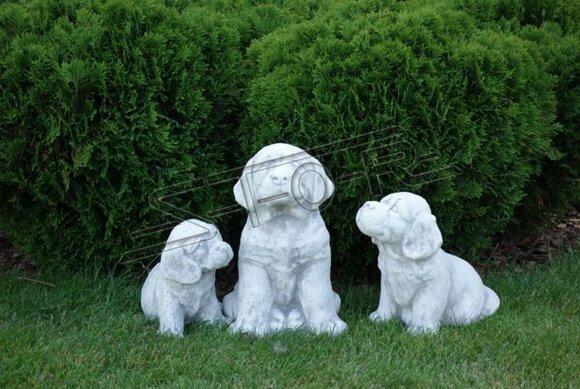 Garten Dekoration Hund Terrasse Stein Figuren Figur Deko Statue Skulptur