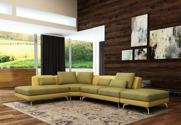 Ledersofa Couch Wohnlandschaft Ecksofa Eck Garnitur Design Modern Sofa