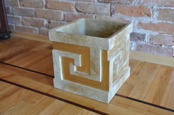 XXL Deko Vase Blumen Design Tisch Dekoration Topf Antik Raum Vasen