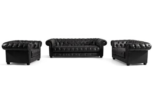 Ledersofa Sofa Couch Polster Couch 321 Leder Stoff Sofas 100% Leder Sofort