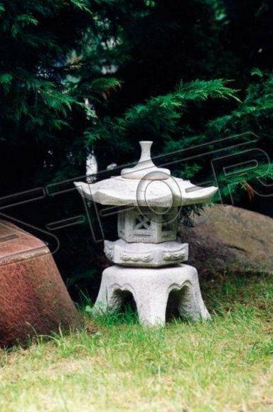 Blumen Dekoration Japanischer Garten Haus Statue Figur Deko Terrasse