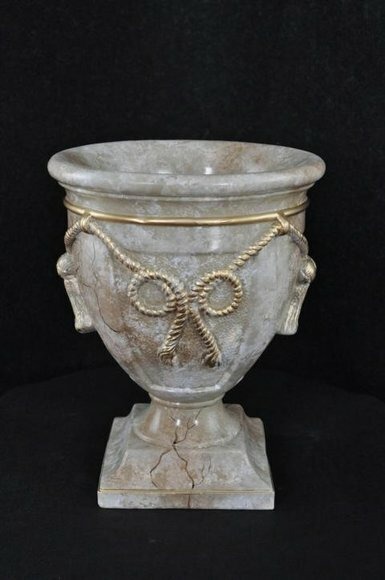 design Vase Kelch XXL Vasen Blumen Dekoration Deko Antik Stil Raum