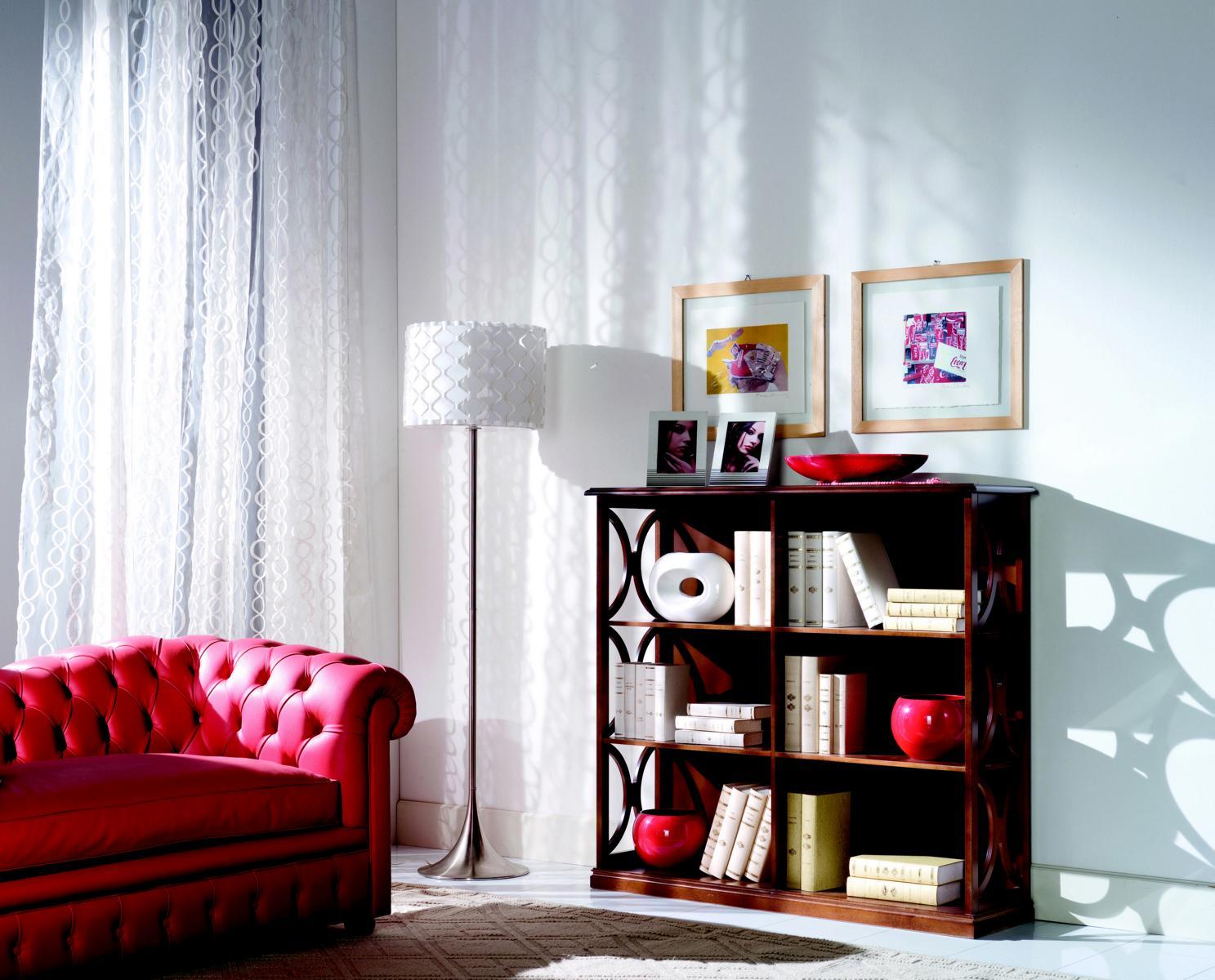 Designer Luxus Schränke Bücherregal Braun Klassische Holz Italienische Möbel Neu