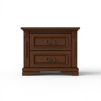 2x Set Klassische Nachttische Nachttisch Nachkonsolen Tisch Massiv Holz OSZN