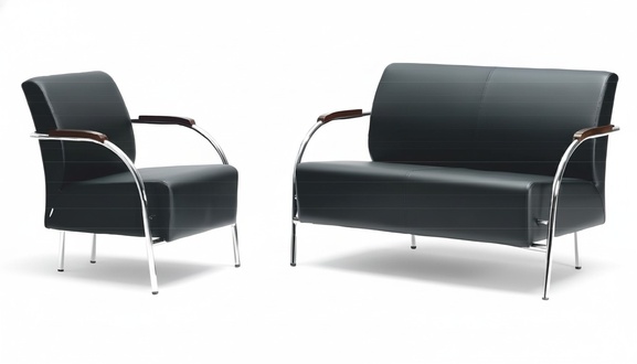 2 Sitzer Designer Sofa Sessel Polster Sofas Couchen Stoff Textil Leder