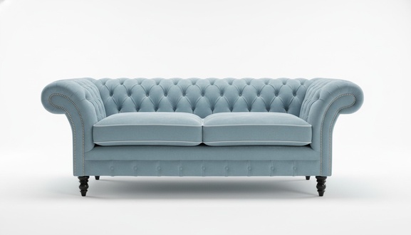 2 Sitzer Polstersofas Klassische Sofa Chesterfield Sofa der Premium Klasse Neu