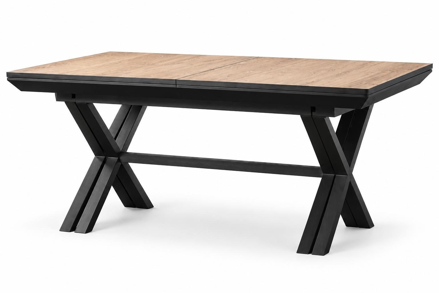 Moderner großer Esstisch für das Esszimmer aus Braun Holz Sofort