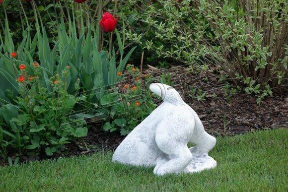 Garten Dekoration Hund Terrasse Stein Figuren Figur Deko Statue Skulptur