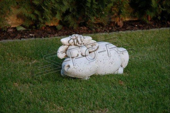 Garten Dekoration Nilpferd Terrasse Stein Figuren Figur Deko Statue Skulptur