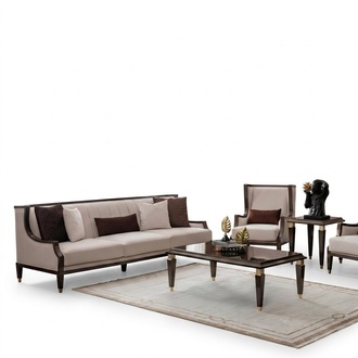 3+1 Sitzer, Couchtisch & Beistelltisch – stilvolles Wohnzimmer-Set