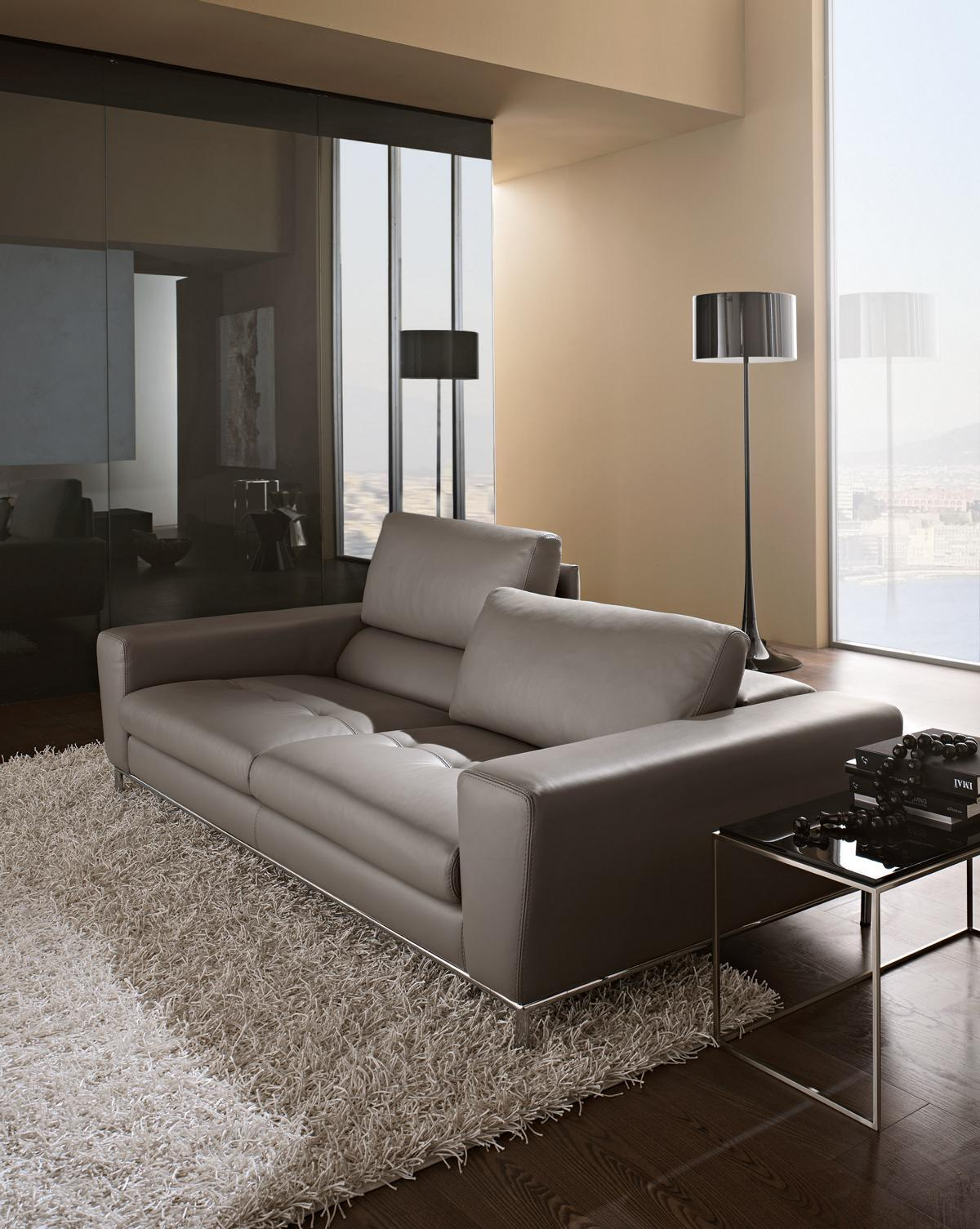 Leder Dreisitzer Luxus Sofa 3 Sitz Sofas Sitz Design Couch Möbel Grau Prianera