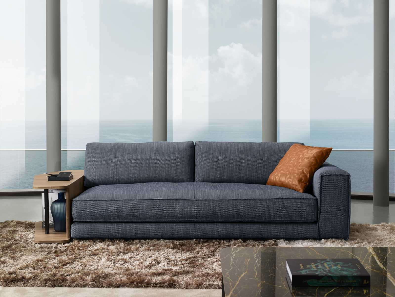 Luxus Sofa 3 Sitz Couch Holz Möbel Dreisitzer Prianera Sofas Weiß Couchen Leder