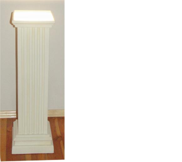 Säule Lampe Steh Leuchte Skulptur Stand Säulenlampe Leuchten Figur