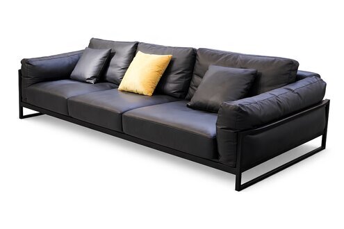 Design Möbel Sofa Coch 3 Sitz Polster Sofas Wohnzimmer Couchen Leder Dreisitzer Sofort