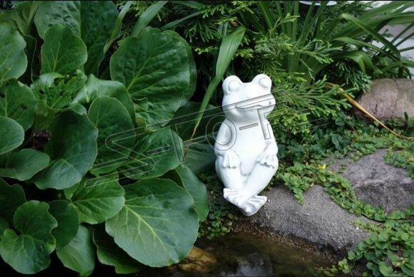 Garten Dekoration Frosch Terrasse Stein Figuren Figur Deko Statue Skulptur