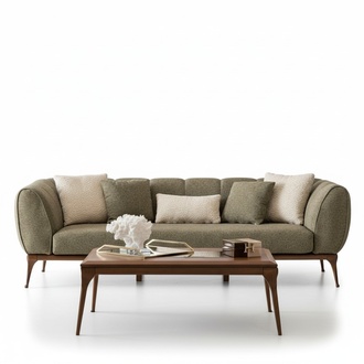 3er Couch 3 Sitzer Sofa Dreisitzer Polstersofa Sofa Grün Wohnzimmer